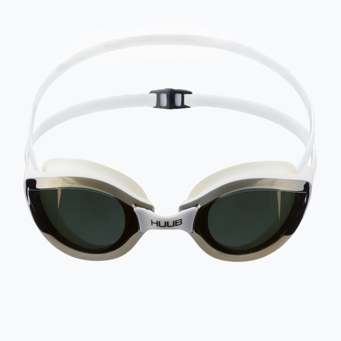 HUUB Brownlee Остри очила за плуване в бяло и жълто A2-ACG 2