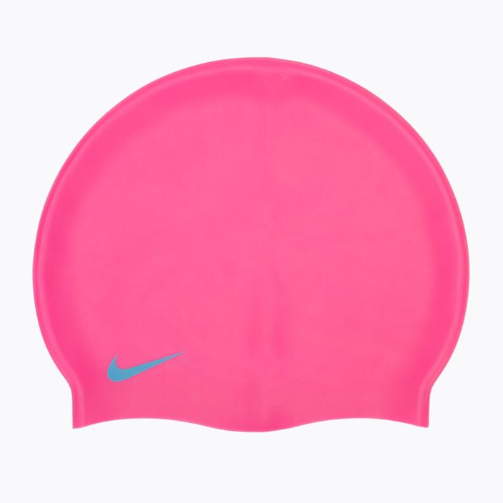Детска шапка за плуване Nike Solid Silicone pink TESS0106-670