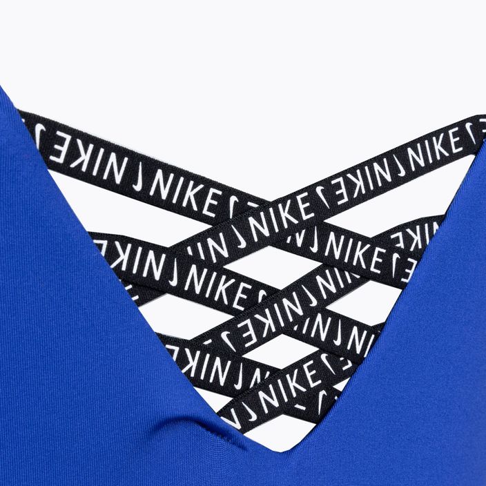 Nike Sneakerkini U-Back дамски бански от една част син NESSC254-418 4
