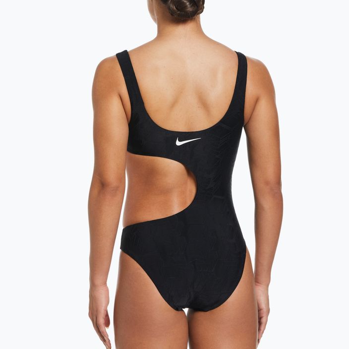 Дамски бански костюм от една част Nike Block Texture black NESSD288-001 6