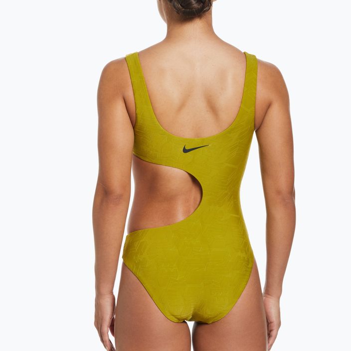 Дамски бански костюм от една част Nike Block Texture gold NESSD288-314 5