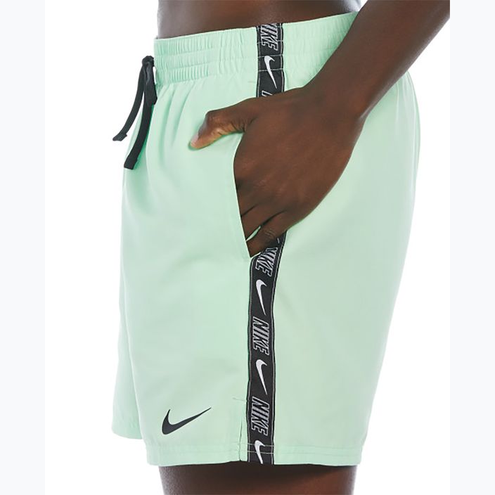 Мъжки бански шорти Nike Logo Tape 5" Volley vapor green 3