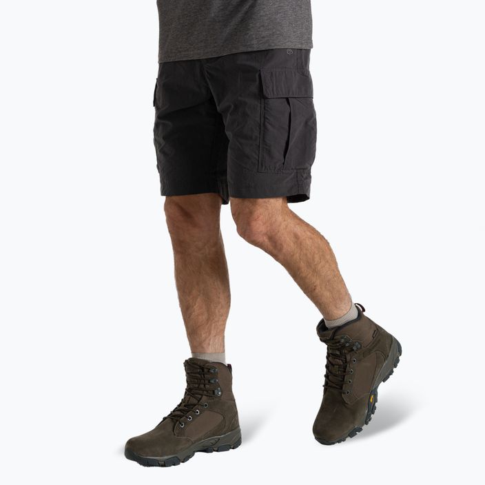 Мъжки къси панталони за трекинг Craghoppers NosiLife Cargo Short III black pepper 4