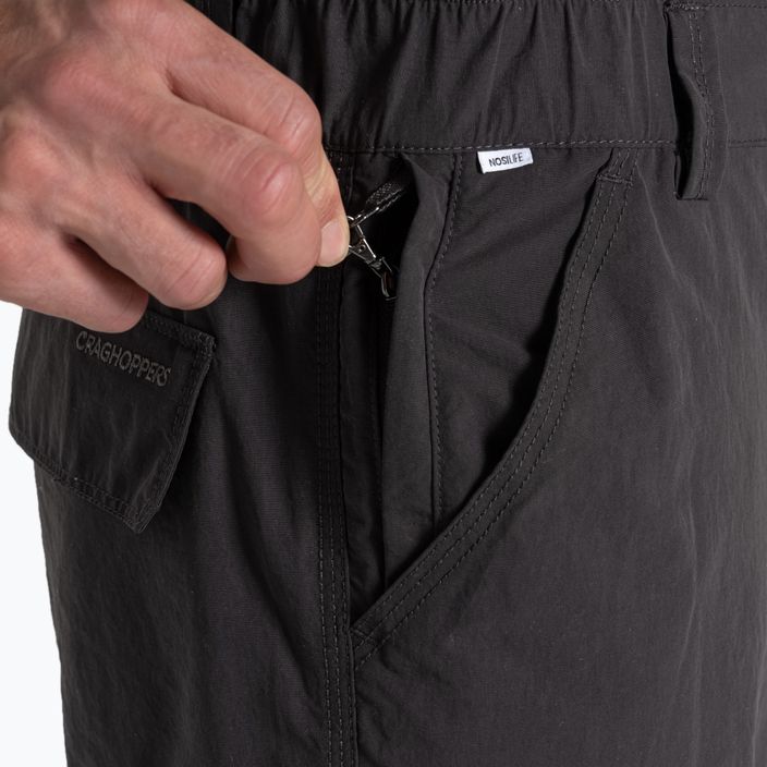 Мъжки къси панталони за трекинг Craghoppers NosiLife Cargo Short III black pepper 7