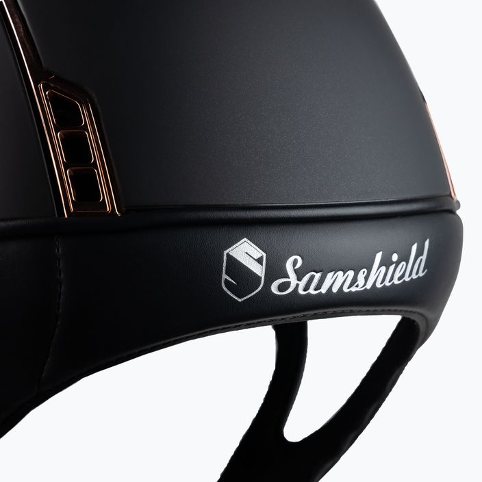 Samshield Miss Shield Shadowmatt каска за езда розово злато, черно 3125659493526 6