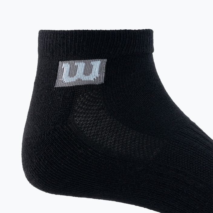 Мъжки тренировъчни чорапи Wilson 3PP Premium Low Cut 3 pack black W8F2B-3730 3