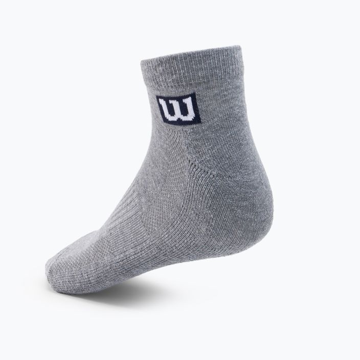 Мъжки чорапи за тренировка Wilson Premium Low Cut 3 пакета сиви W8F3H-3730 2