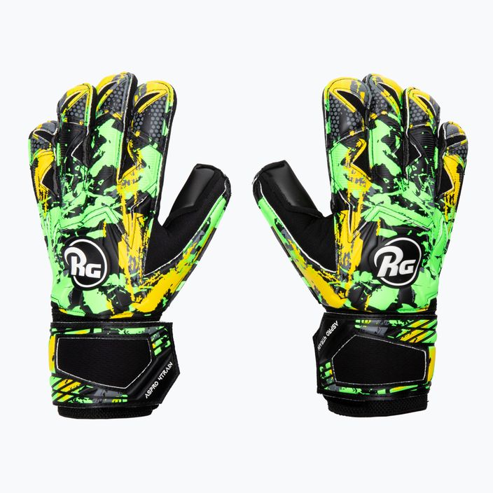Вратарски ръкавици RG Aspro 4train черни/зелени ASP42107
