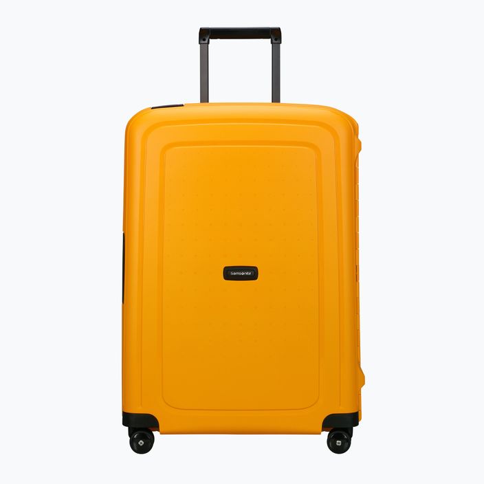 Samsonite S'cure Spinner 79 l жълт куфар за пътуване