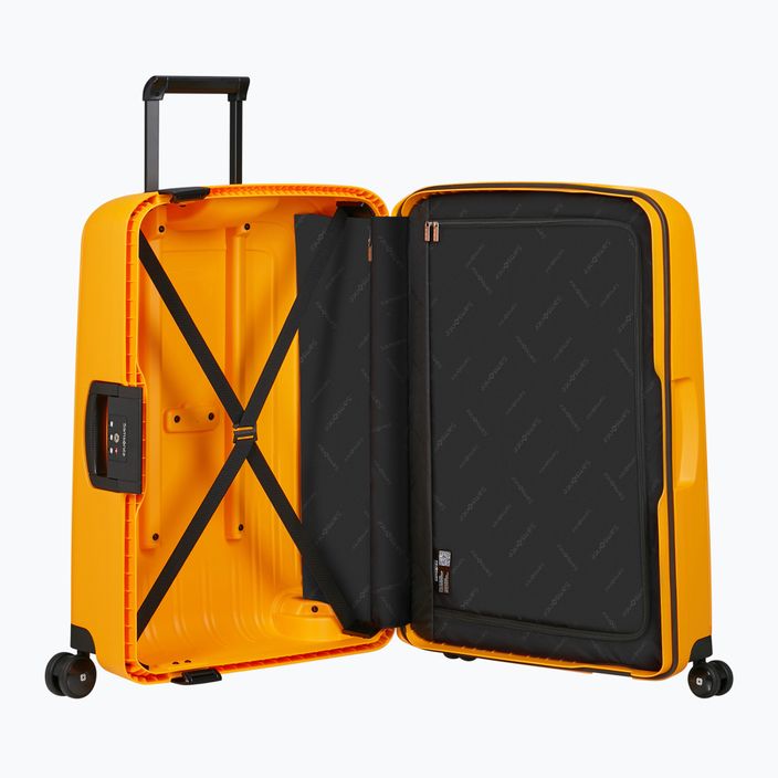 Samsonite S'cure Spinner 79 l жълт куфар за пътуване 6