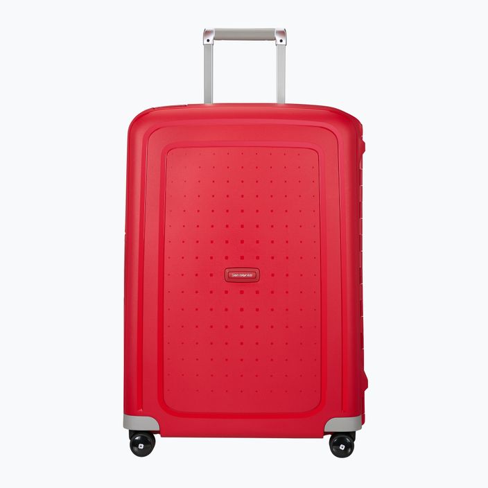 Куфар за пътуване Samsonite S'cure Spinner 79 l crimson red