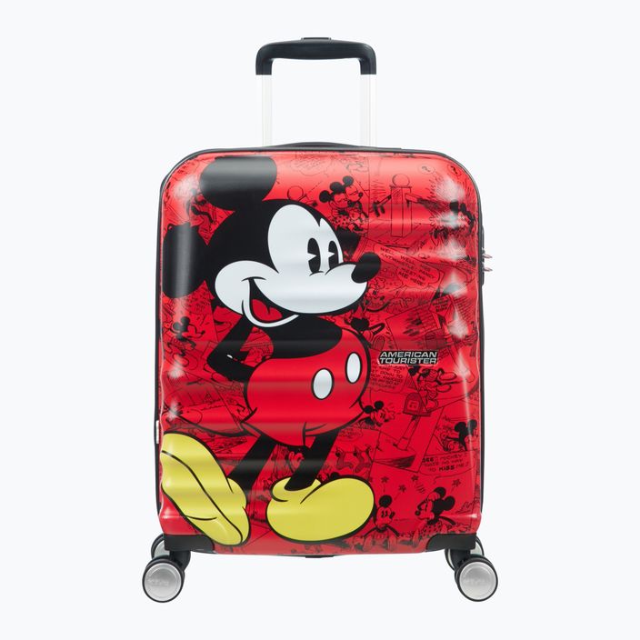 American Tourister Spinner Disney 36 л mickey comics червен детски куфар за пътуване