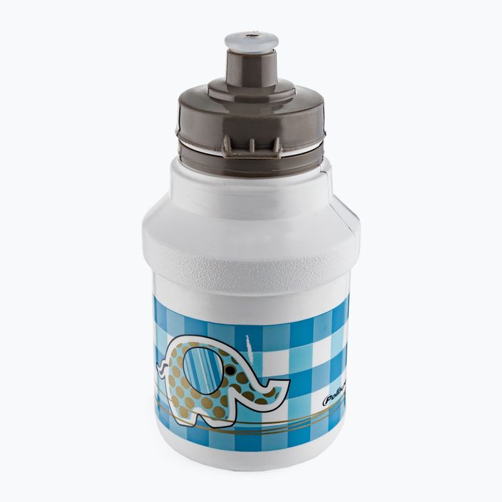 Детска бутилка за велосипед POLISPORT Elephant с кошче в бяло и синьо 8644200105 2