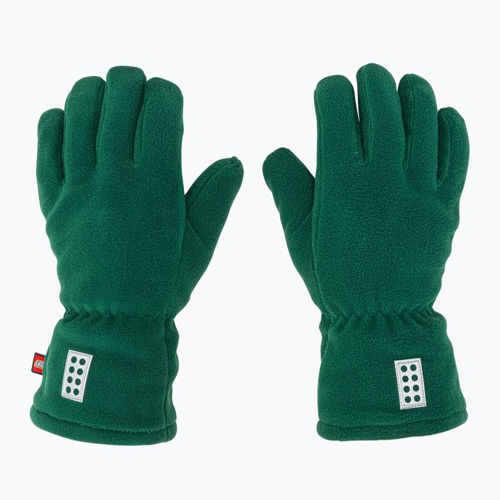 Детски ски ръкавици LEGO Lwazun тъмнозелени 3
