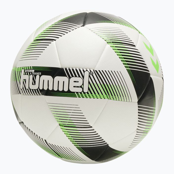 Hummel Storm Trainer FB футболна топка бяло/черно/зелено размер 4 4