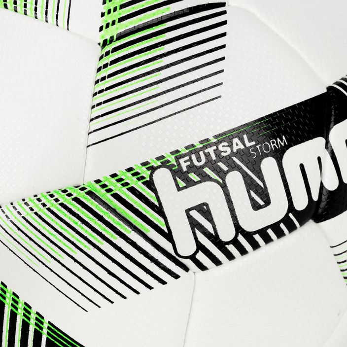 Hummel Storm FB футболна топка бяло/черно/зелено размер 3 3