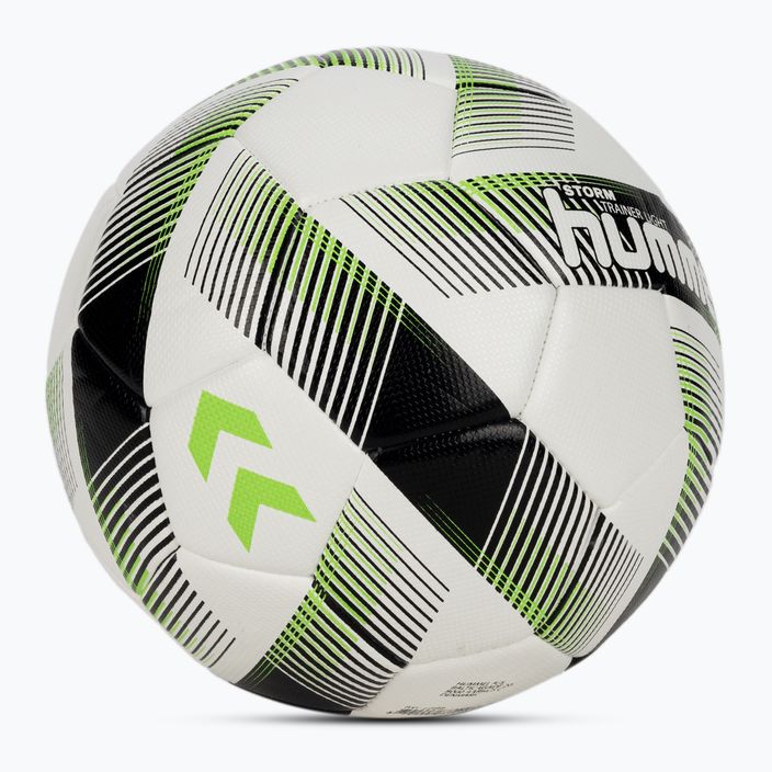 Hummel Storm Trainer Light FB футболна топка бяло/черно/зелено размер 3 2