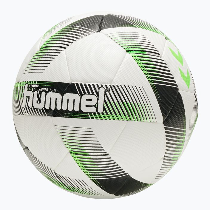 Hummel Storm Trainer Light FB футболна топка бяло/черно/зелено размер 4 4