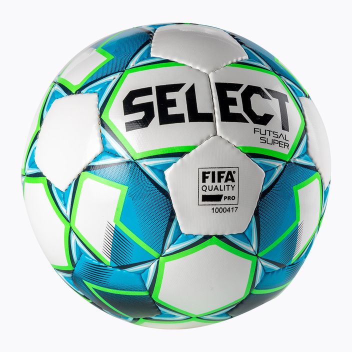Футбол SELECT Futsal Super FIFA бяло и синьо 3613446002 2
