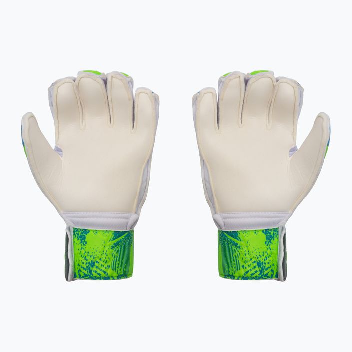 Детски вратарски ръкавици SELECT 04 Protection 2019 синьо-зелени 500050 2