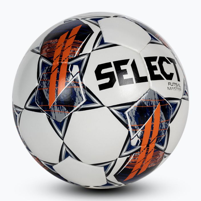 Select Futsal Master Grain V22 футболна топка бяло и синьо 310015 2