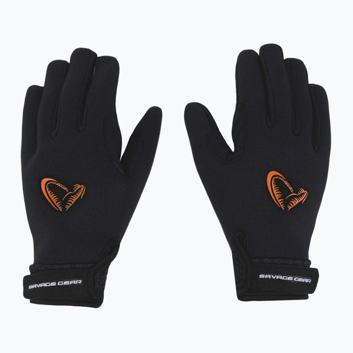 Savage Gear Неопренови ръкавици за риболов Stretch Glowe черни 76466 2