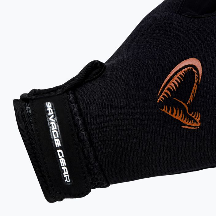 Savage Gear Неопренови ръкавици за риболов Stretch Glowe черни 76466 4