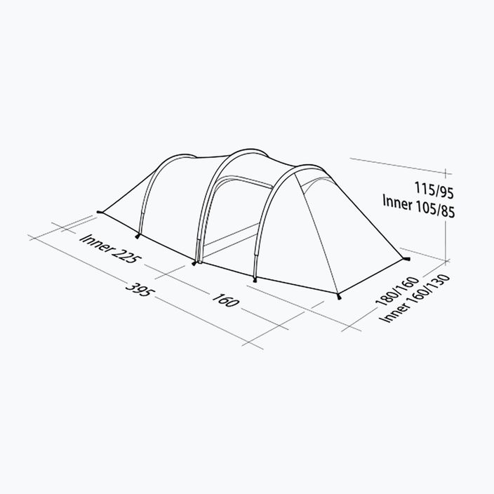 Робенс туристическа палатка Voyager 3EX зелена 130264 5