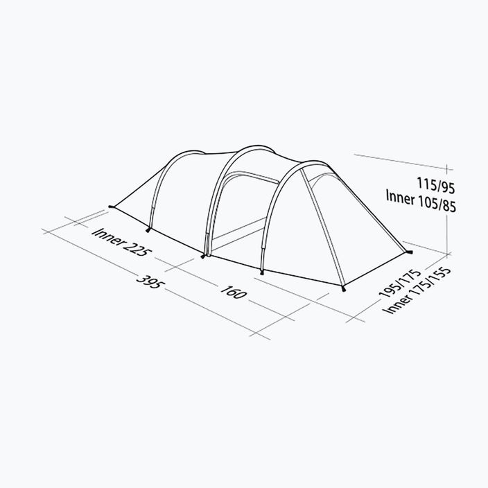 Robens Voyager Versa 3 туристическа палатка зелена 130265 7