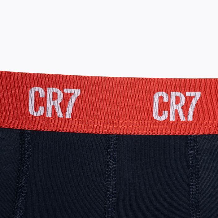 Мъжки боксерки CR7 Basic Trunk 3 чифта сив меланж/червен/наситен 10