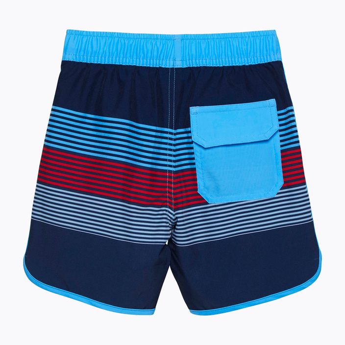 Цвят Детски къси панталони за плуване AOP тъмно синьо CO7201457553 2