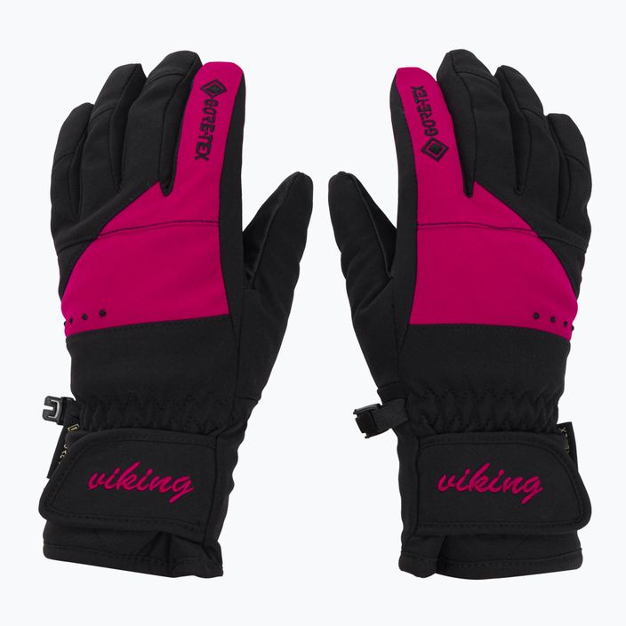 Дамски ски ръкавици Viking Sherpa GTX Ski black/pink 150/22/9797/46 2