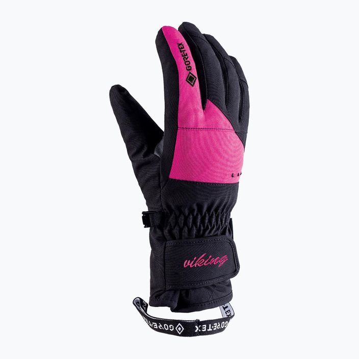 Дамски ски ръкавици Viking Sherpa GTX Ski black/pink 150/22/9797/46 7