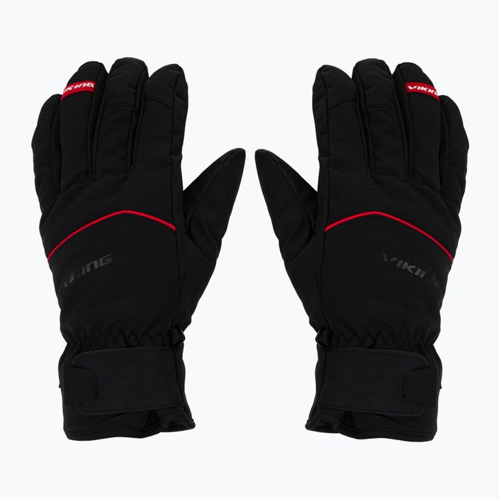 Мъжки ски ръкавици Viking Solven black/red 110/23/7558/34 2