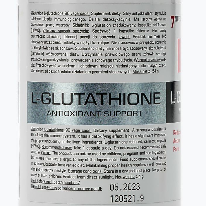 L-глутатион 7Nutrition антиоксидант 90 капсули 7Nu000466 2