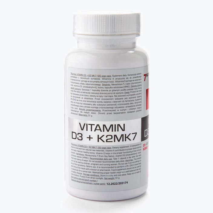 Витамин D3+K2 MK7 7Nutrition witamin complex 120 капсули 7Nu000443 2