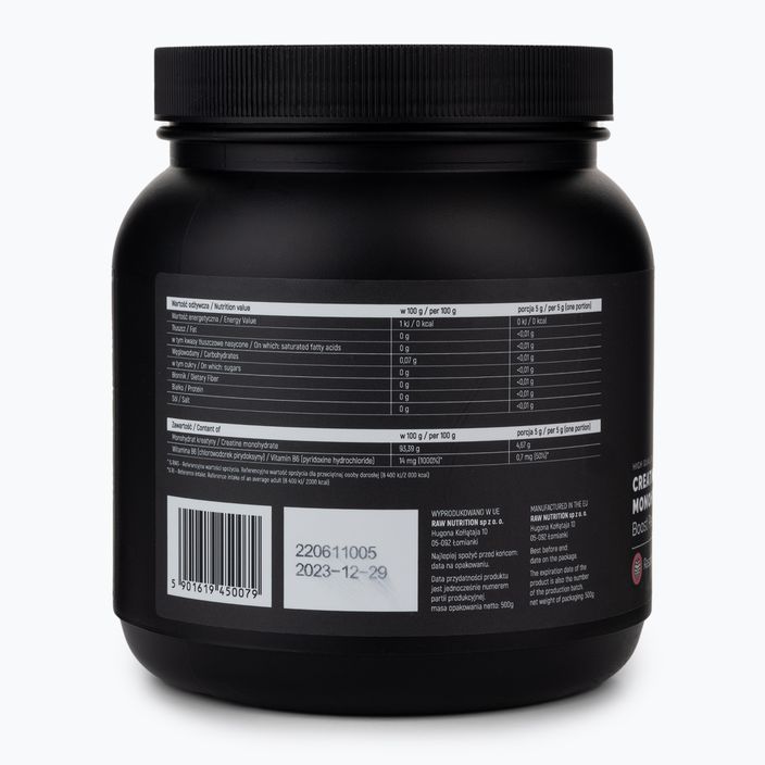 Raw Nutrition креатин монохидрат 500g малина MONO-59016 2