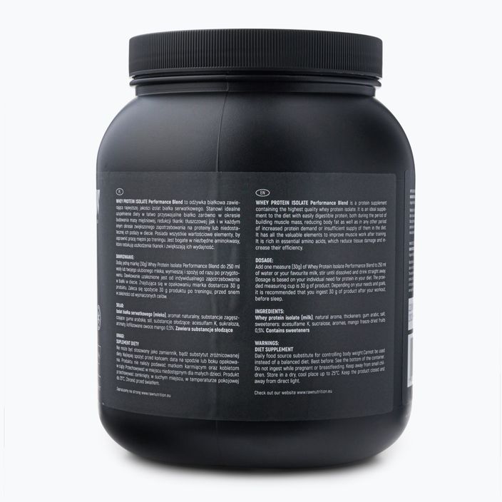 Суроватъчен протеин изолат Raw Nutrition 900g манго WPI-59017 2