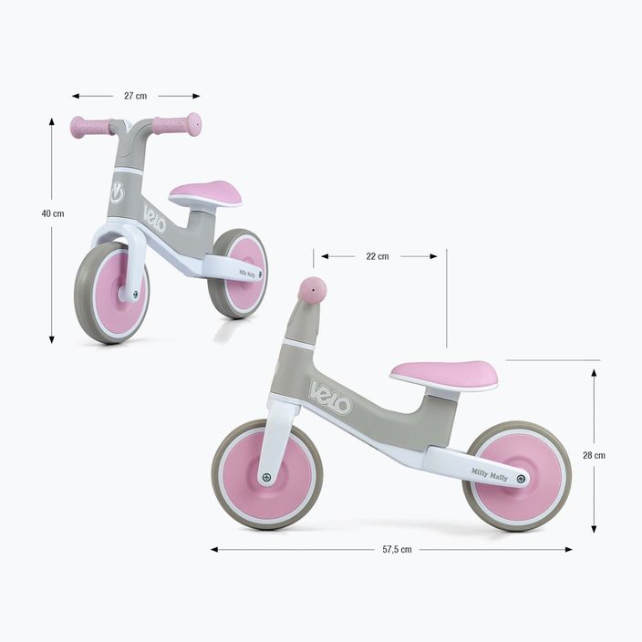 Milly Mally Velo розов велосипед за крос-кънтри 7
