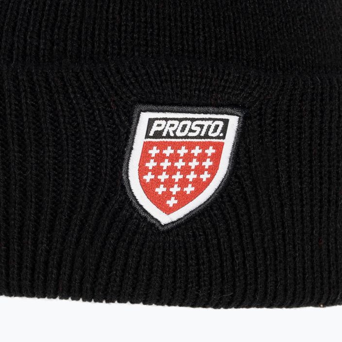 Мъжка зимна шапка PROSTO Brand black KL222MACC2171U 4