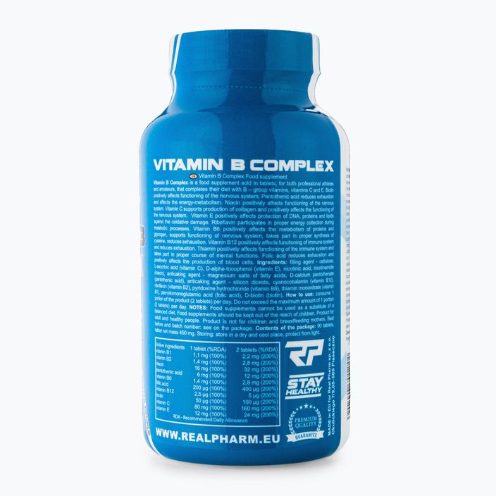 Витамин B Complex Real Pharm compleks witamin B 90 tabletek 701244 2