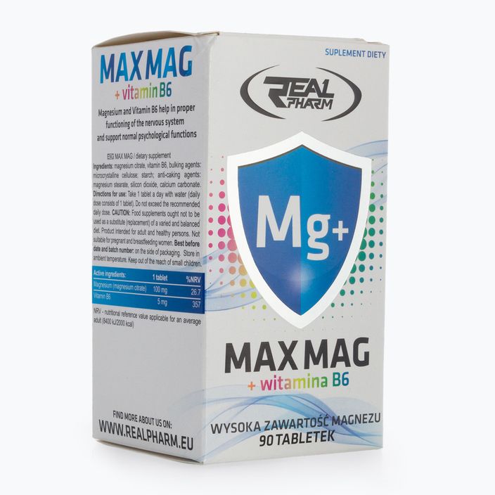 MAX MAG Real Pharm магнезий+B6 90 таблетки 707055