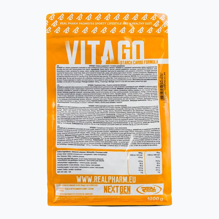 Carbo Vita GO Real Pharm въглехидрати 1kg манго-маракуя 708106 2