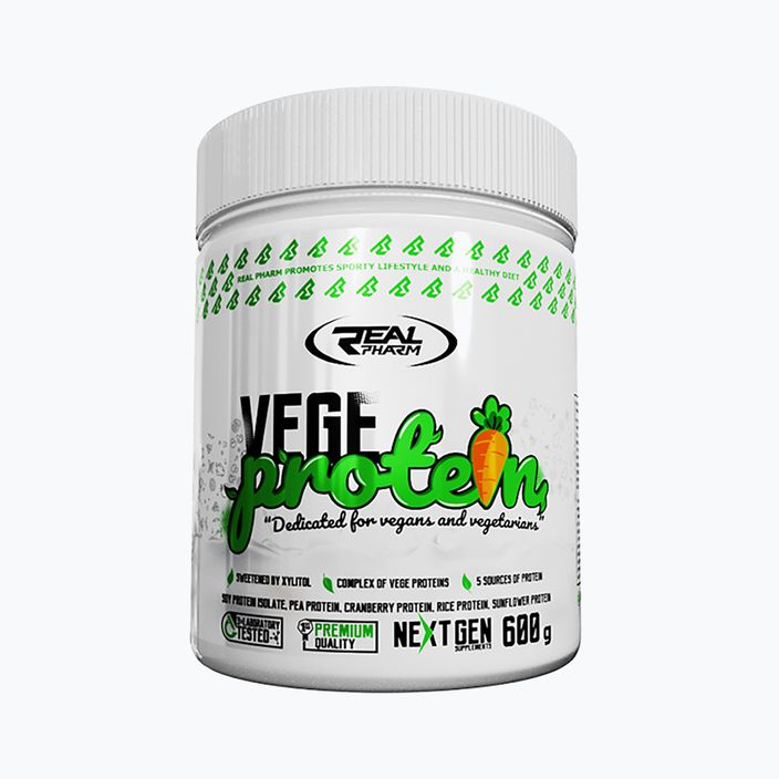 Вегански протеин Real Pharm Vege Protein 600g шоколад 709080