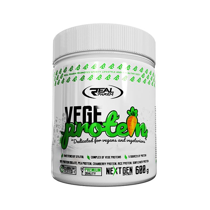 Вегански протеин Real Pharm Vege Protein 600g шоколад 709080 2
