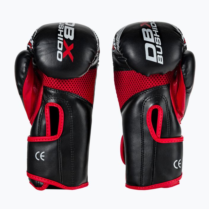 Детски боксови ръкавици Bushido ARB-407v2 черни и червени 3