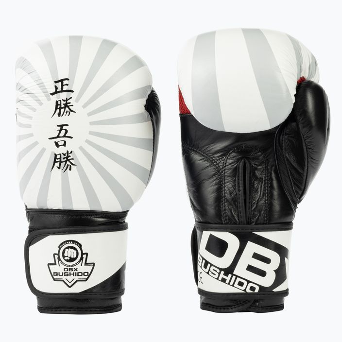Спаринг боксови ръкавици Bushido Japan, бели B-2v8-12oz 3
