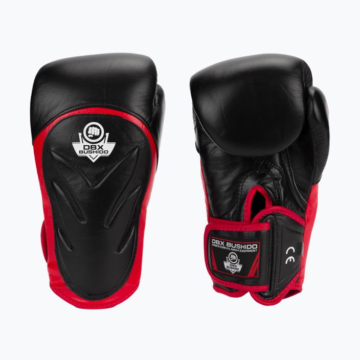 Боксови ръкавици Bushido със система за защита на китката черни Bb4-12oz 3