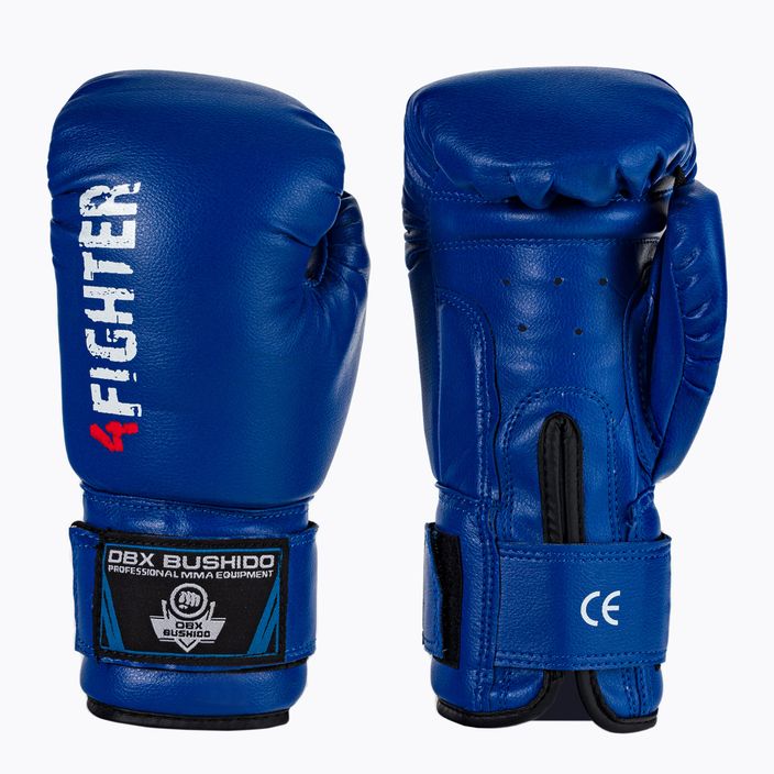 Детски боксови ръкавици Bushido ARB-407v4 сини 4