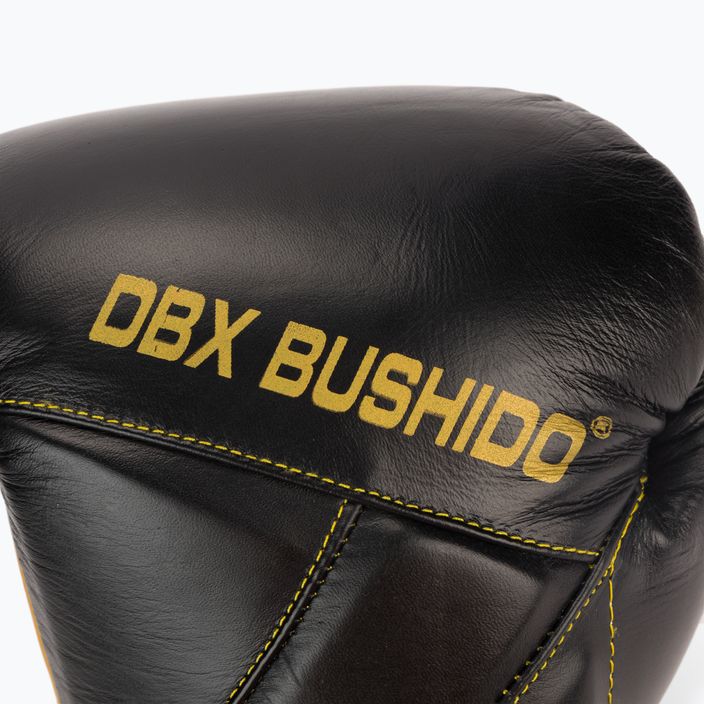 Bushido боксови ръкавици от естествена кожа черни B-2v14-10oz 6